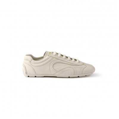 PRADA MONTECARLO REEDITION 2005 ANTIQUED NAPPA LEATHER SNEAKERS 4E1165