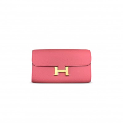 HERMES CONSTANCE TO GO ROSE LIPSTICK EPSOM GOLD HARDWARE (20*12*2cm) HERMES CONSTANCE TO GO ROSE LIPSTICK EPSOM GOLD HARDWARE (20*12*2cm)