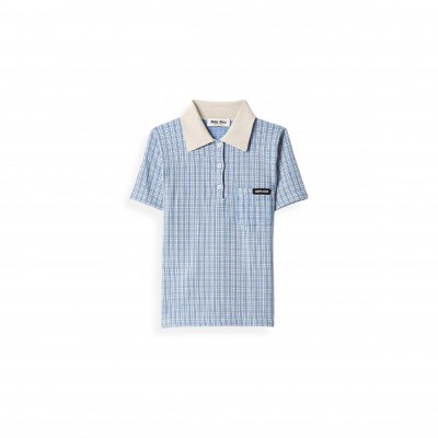 MIU MIU CASHMERE POLO SHIRT MML03X