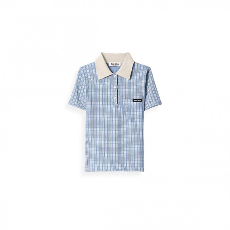 MIU MIU CASHMERE POLO SHIRT MML03X MIU MIU CASHMERE POLO SHIRT MML03X