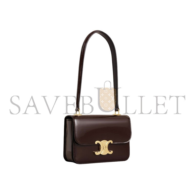 CELINE TEEN GARANCE BAG IN BICOLOUR PATENT CALFSKIN 118053FYE (18.5*13.5*7cm)