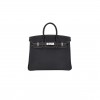 HERMÈS MASTER BIRKIN 25 BLACK CHÈVRE LEATHER BRUSHED PALLADIUM HARDWARE (25*20*13cm) 