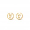 LOUIS VUITTON LOUISE GM HOOP EARRINGS M64288