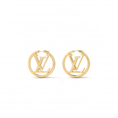 LOUIS VUITTON LOUISE GM HOOP EARRINGS M64288