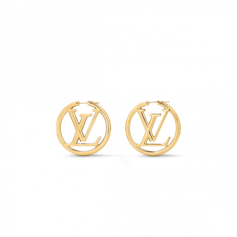 LOUIS VUITTON LOUISE GM HOOP EARRINGS M64288