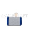 HERMES MASTER BLEU FRANCE SWIFT AND TOILE BIRKIN 25 PALLADIUM HARDWARE (25*20*13cm)