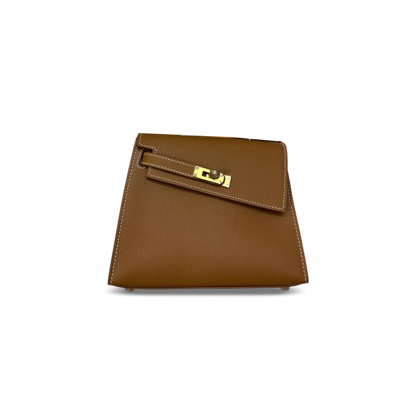 HERMES MINI KELLY DESORDRE GOLD EPSOM (20*14.5*10cm)
