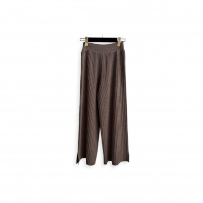 LORO PIANA RIB-KNIT STRAIGHT-LEG TROUSERS LORO PIANA RIB-KNIT STRAIGHT-LEG TROUSERS