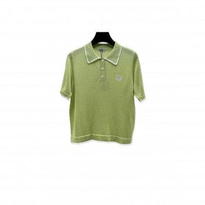 LOEW EMBROIDERED KNIT SHORT SLEEVE LOEW EMBROIDERED KNIT SHORT SLEEVE