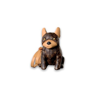 LOUIS VUITTON BROWN MONOGRAM COATED CANVAS POOCH DOG BAG (28*19*18cm)