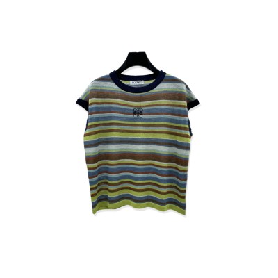 LOWE STRIPED KNIT VEST LOWE STRIPED KNIT VEST