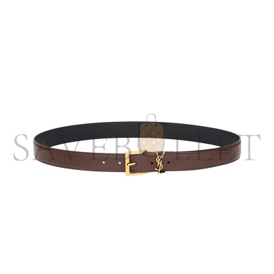 YSL BELT CASSANDRE VADIM BELT IN SMOOTH LEATHER 864585BOO0W2596