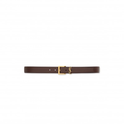 YSL BELT CASSANDRE VADIM BELT IN SMOOTH LEATHER 864585BOO0W2596