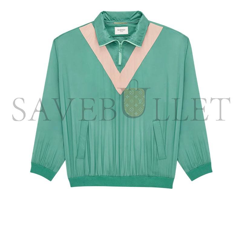 YSL CASSANDRE NYLON SATIN WINDBREAKER 857489 YSL CASSANDRE NYLON SATIN WINDBREAKER 857489
