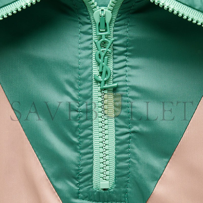 YSL CASSANDRE NYLON SATIN WINDBREAKER 857489 YSL CASSANDRE NYLON SATIN WINDBREAKER 857489