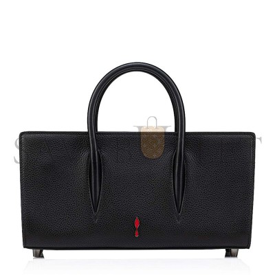 CHRISTIAN LOUBOUTIN SMALL PALOMA BAGUETTE BAG IN BLACK (28*14*10cm) CHRISTIAN LOUBOUTIN SMALL PALOMA BAGUETTE BAG IN BLACK (28*14*10cm)