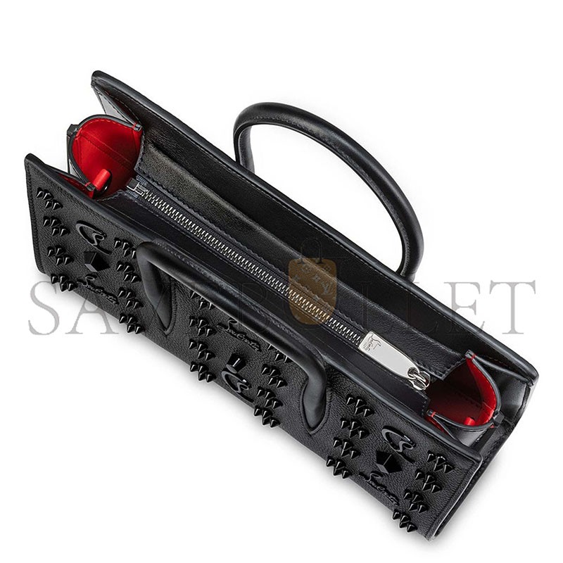 CHRISTIAN LOUBOUTIN SMALL PALOMA BAGUETTE BAG IN BLACK (28*14*10cm)