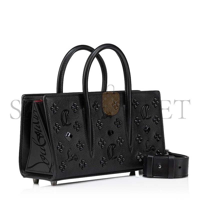 CHRISTIAN LOUBOUTIN SMALL PALOMA BAGUETTE BAG IN BLACK (28*14*10cm)