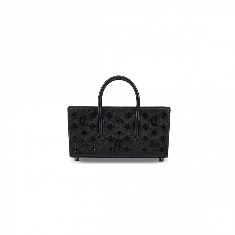 CHRISTIAN LOUBOUTIN SMALL PALOMA BAGUETTE BAG IN BLACK (28*14*10cm)