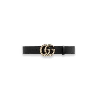 GUCCI GG BUCKLE LEATHER BELT GUCCI GG BUCKLE LEATHER BELT