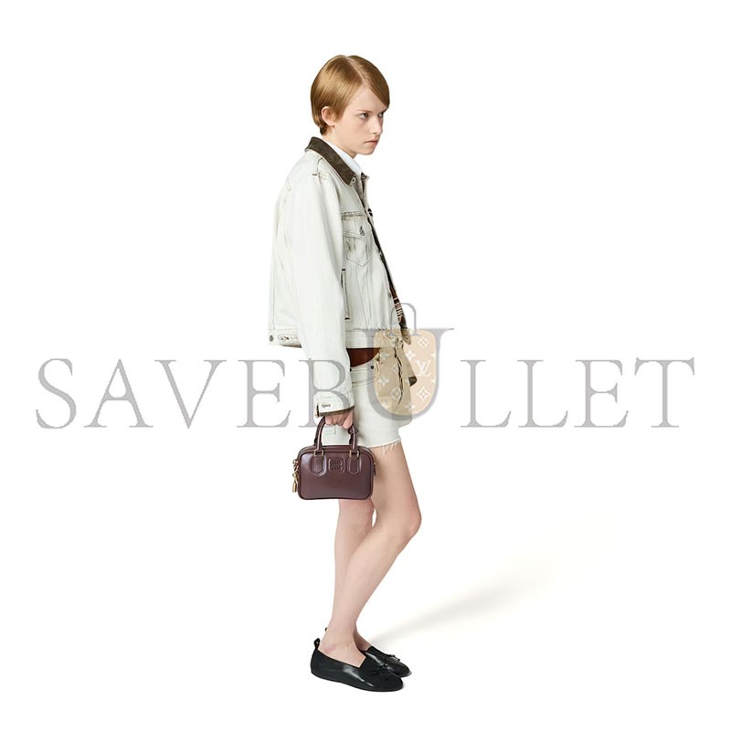 MIU MIU ARCADIE LEATHER HANDBAG 5BB123 (19*13*6cm) MIU MIU ARCADIE LEATHER HANDBAG 5BB123 (19*13*6cm)