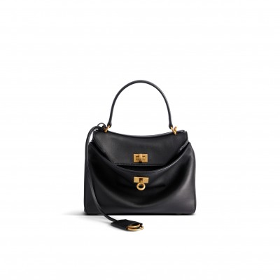 BALENCIAGA WOMEN'S RODEO HANDBAG MINI IN BLACK 8437122AA4V1000 (23*17*10cm)