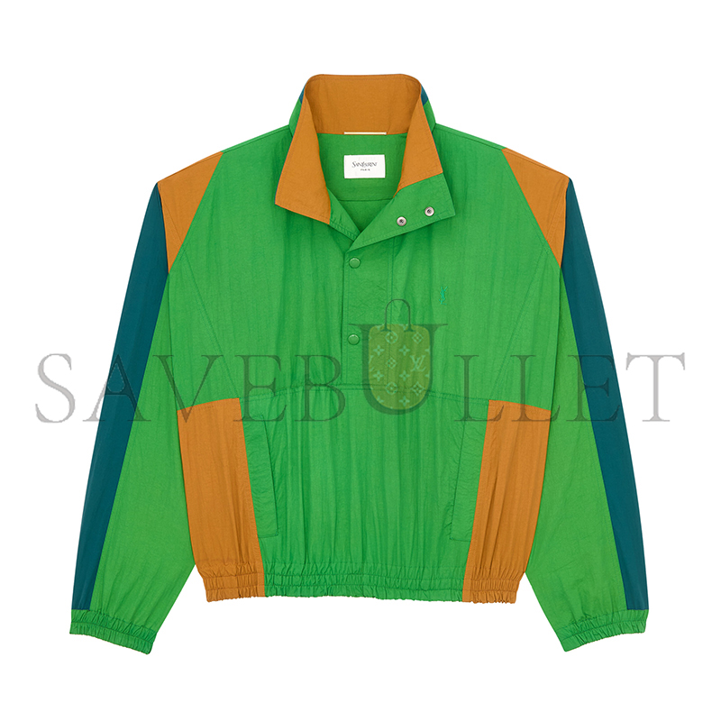 YSL CASSANDRE WINDBREAKER IN NYLON FAILLE 868586Y6J183710 YSL CASSANDRE WINDBREAKER IN NYLON FAILLE 868586Y6J183710