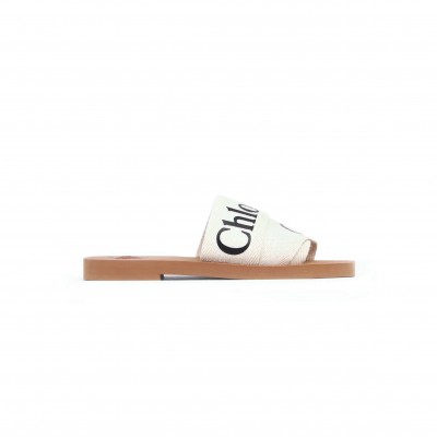 CHLOÉ ‎WOODY CANVAS SLIDES CHC22U188Z3