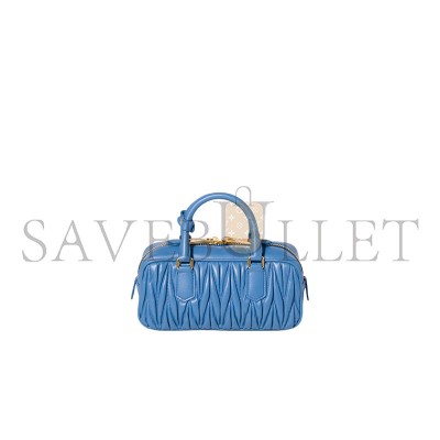 MIU MIU ARCADIE MATELASSÉ NAPPA LEATHER HANDBAG 5BB142 (22*10.5*7.5cm) MIU MIU ARCADIE MATELASSÉ NAPPA LEATHER HANDBAG 5BB142 (22*10.5*7.5cm)