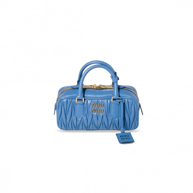MIU MIU ARCADIE MATELASSÉ NAPPA LEATHER HANDBAG 5BB142 (22*10.5*7.5cm) MIU MIU ARCADIE MATELASSÉ NAPPA LEATHER HANDBAG 5BB142 (22*10.5*7.5cm)