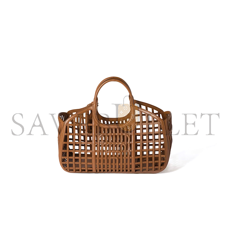 MIU MIU LEATHER BASKET 5BA293 (40*21*15.5cm)