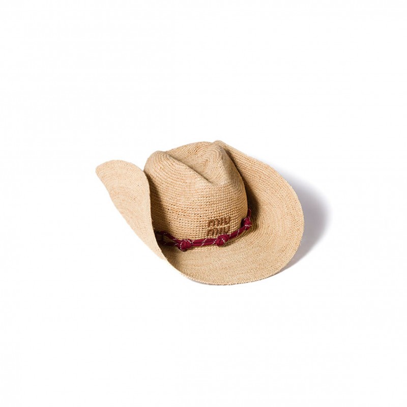 MIU MIU HAT RAFFIA 5HC335 MIU MIU HAT RAFFIA 5HC335
