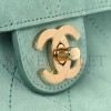 CHANEL SUEDE CALFSKIN SMALL SOUPLISSIMO MAXI FLAP GREEN (33*18*10cm) 