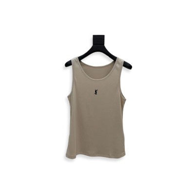 YSL KNIT COTTON TANK TOP YSL KNIT COTTON TANK TOP