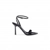 PRADA BRUSHED LEATHER HEELED SANDALS 