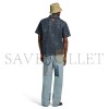 LOUIS VUITTON MONOGRAM DENIM SHORT-SLEEVED SHIRT 1AK7C6