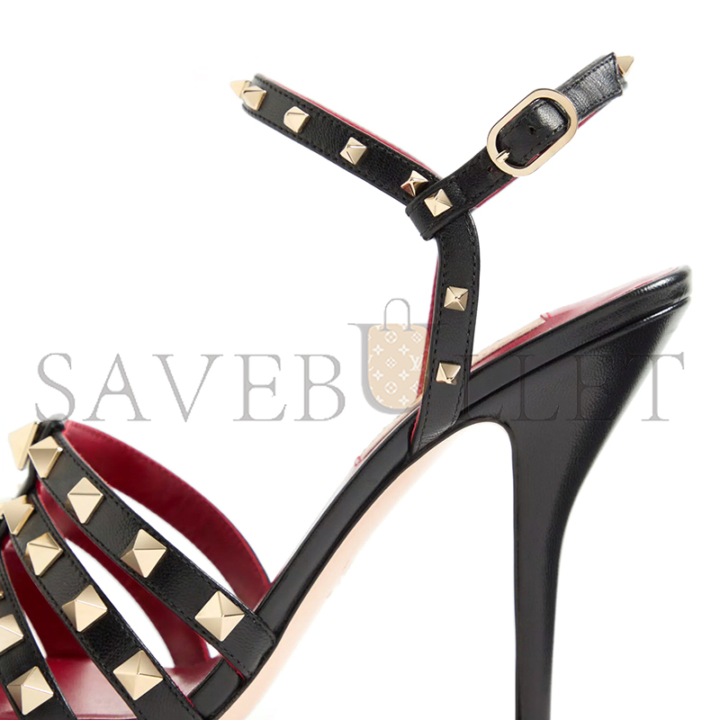 VALENTINO GARAVANI ROCKSTUD KIDSKIN SANDAL 100MM 9W2S0PV5JDW_0NO VALENTINO GARAVANI ROCKSTUD KIDSKIN SANDAL 100MM 9W2S0PV5JDW_0NO