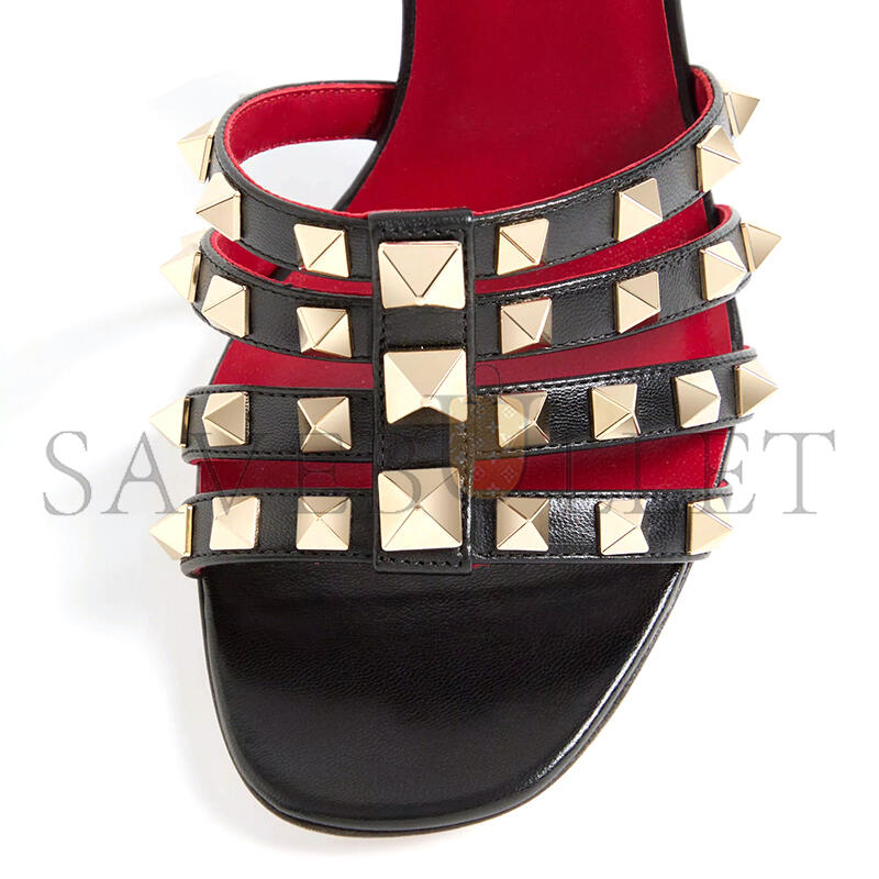 VALENTINO GARAVANI ROCKSTUD KIDSKIN SANDAL 100MM 9W2S0PV5JDW_0NO VALENTINO GARAVANI ROCKSTUD KIDSKIN SANDAL 100MM 9W2S0PV5JDW_0NO
