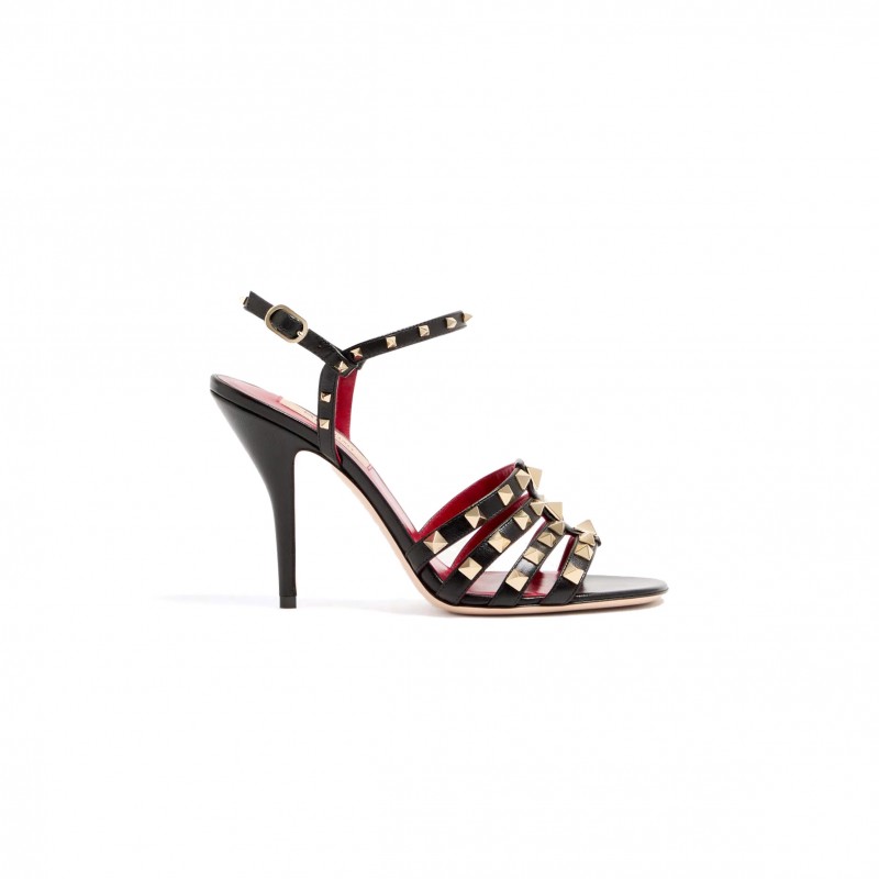 VALENTINO GARAVANI ROCKSTUD KIDSKIN SANDAL 100MM 9W2S0PV5JDW_0NO VALENTINO GARAVANI ROCKSTUD KIDSKIN SANDAL 100MM 9W2S0PV5JDW_0NO