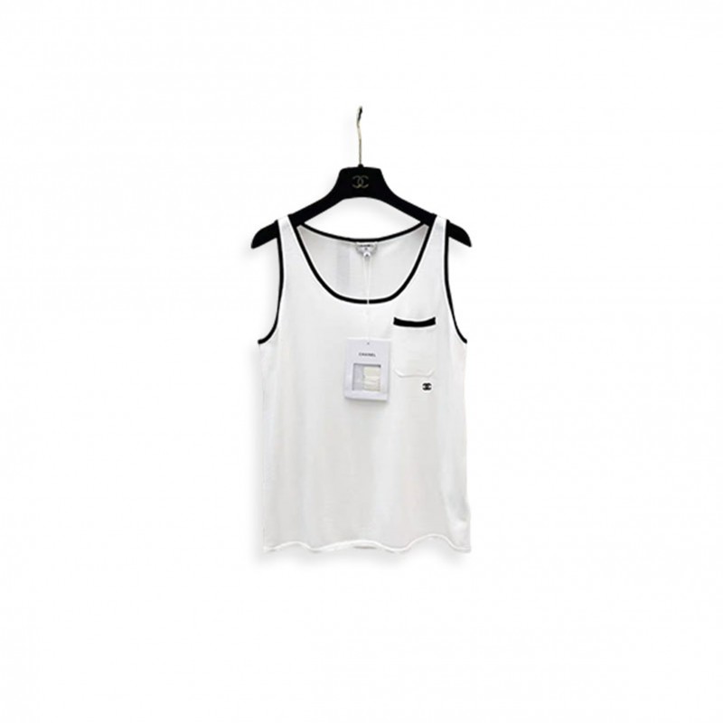 CHANEL COCO MARK 26SS SILK TANK TOP WOMEN'S P81449  
