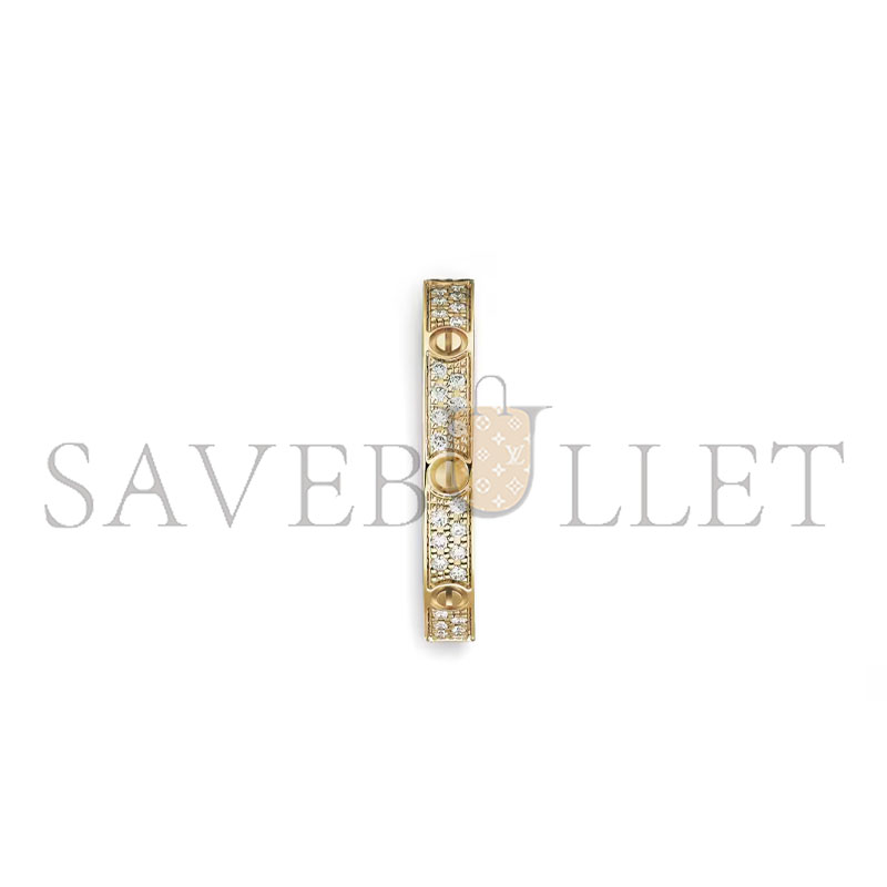 CARTIER LOVE RING MINI MODEL PAVED B4218052 CARTIER LOVE RING MINI MODEL PAVED B4218052