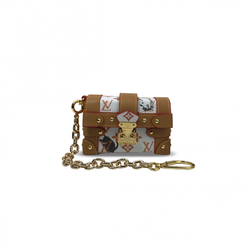 LOUIS VUITTON ESSENTIAL TRUNK CAT CHARM KEYCHAIN M63892 (10.5*7.5*4cm)