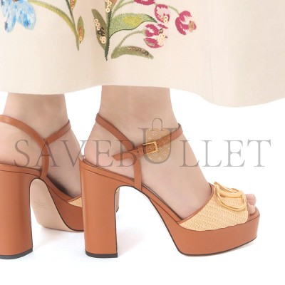 VALENTINO GARAVANI VLOGO SIGNATURE PLATFORM SANDAL IN RAFFIA 115MM 8W2S0FG2THQ_DAD VALENTINO GARAVANI VLOGO SIGNATURE PLATFORM SANDAL IN RAFFIA 115MM 8W2S0FG2THQ_DAD
