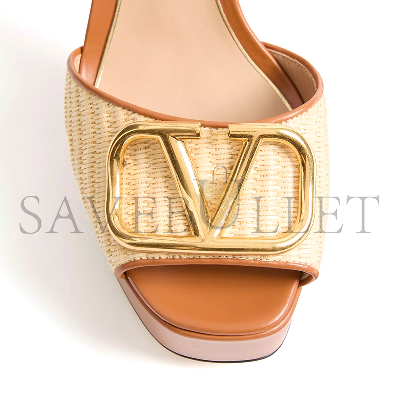 VALENTINO GARAVANI VLOGO SIGNATURE PLATFORM SANDAL IN RAFFIA 115MM 8W2S0FG2THQ_DAD VALENTINO GARAVANI VLOGO SIGNATURE PLATFORM SANDAL IN RAFFIA 115MM 8W2S0FG2THQ_DAD