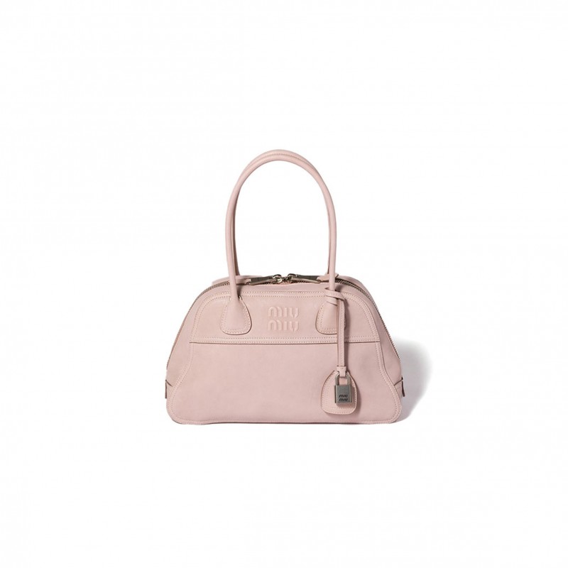 MIU MIU VIVANT NAPPA SOFT LEATHER HANDBAG 5BB199 (28*17*9.5cm) MIU MIU VIVANT NAPPA SOFT LEATHER HANDBAG 5BB199 (28*17*9.5cm)