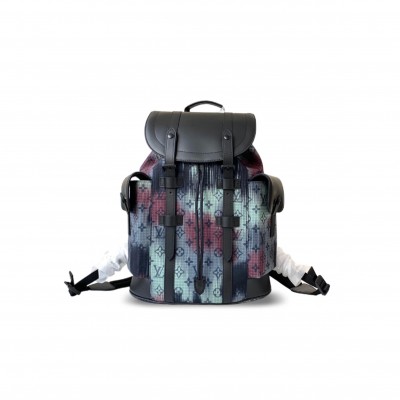 LOUIS VUITTON MASTER CHRISTOPHER MM MONOGRAM BLEACH INK BLUE (48*41*13cm) LOUIS VUITTON MASTER CHRISTOPHER MM MONOGRAM BLEACH INK BLUE (48*41*13cm)