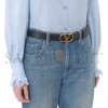 VALENTINO BELT VLOGO SIGNATURE REVERSIBLE SHINY CALFSKIN - 30MM 7W2T0SQ3IYR_43K