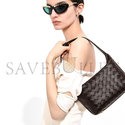 BOTTEGA VENETA WALLACE MINI INTRECCIATO LEATHER SHOULDER BAG 754443V3IV12132 (22*13*9cm) BOTTEGA VENETA WALLACE MINI INTRECCIATO LEATHER SHOULDER BAG 754443V3IV12132 (22*13*9cm)