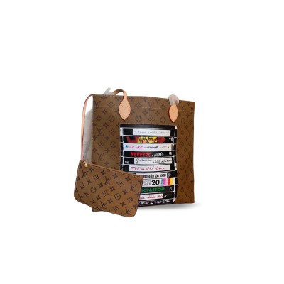 LOUIS VUITTON CARRY IT TOTE MONOGRAM VIDEO TAPE (36*34*4cm) LOUIS VUITTON CARRY IT TOTE MONOGRAM VIDEO TAPE (36*34*4cm)