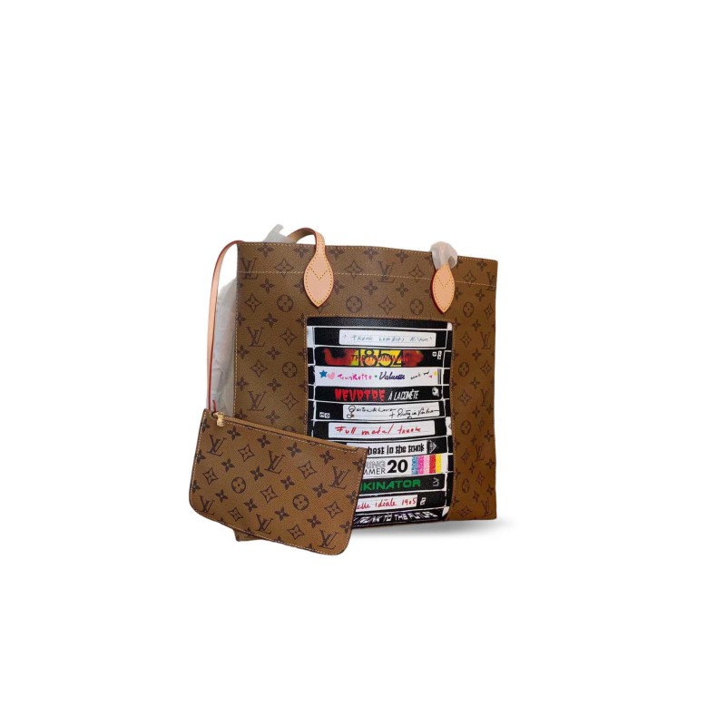 LOUIS VUITTON CARRY IT TOTE MONOGRAM VIDEO TAPE (36*34*4cm)